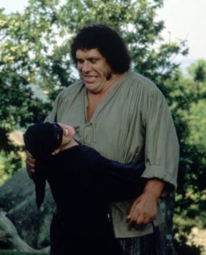 André caracterizado como el gigante Fezzik en 'La princesa prometida'.