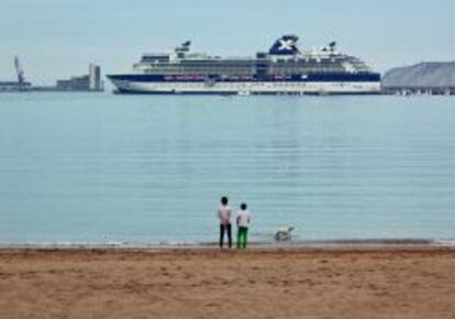 Crucero en la terminal de Getxo, en Bilbao.