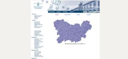 Captura de la web de la Diputación