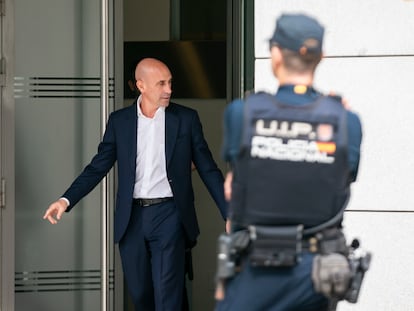 Luis Rubiales sale de declarar de la Audiencia Nacional el pasado 15 de septiembre de 2023.