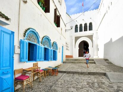 La entrada al Museo de la Kasbah, en Tánger (Marruecos).