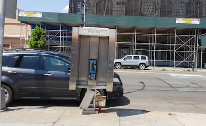 Una cabina semiabandonada en Coney Island (Nueva York)