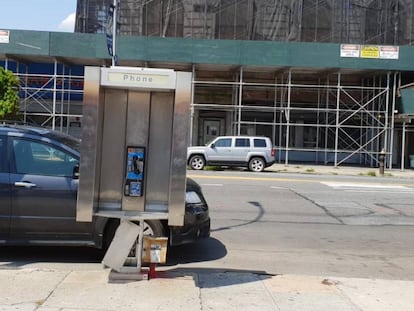 Una cabina semiabandonada en Coney Island (Nueva York)