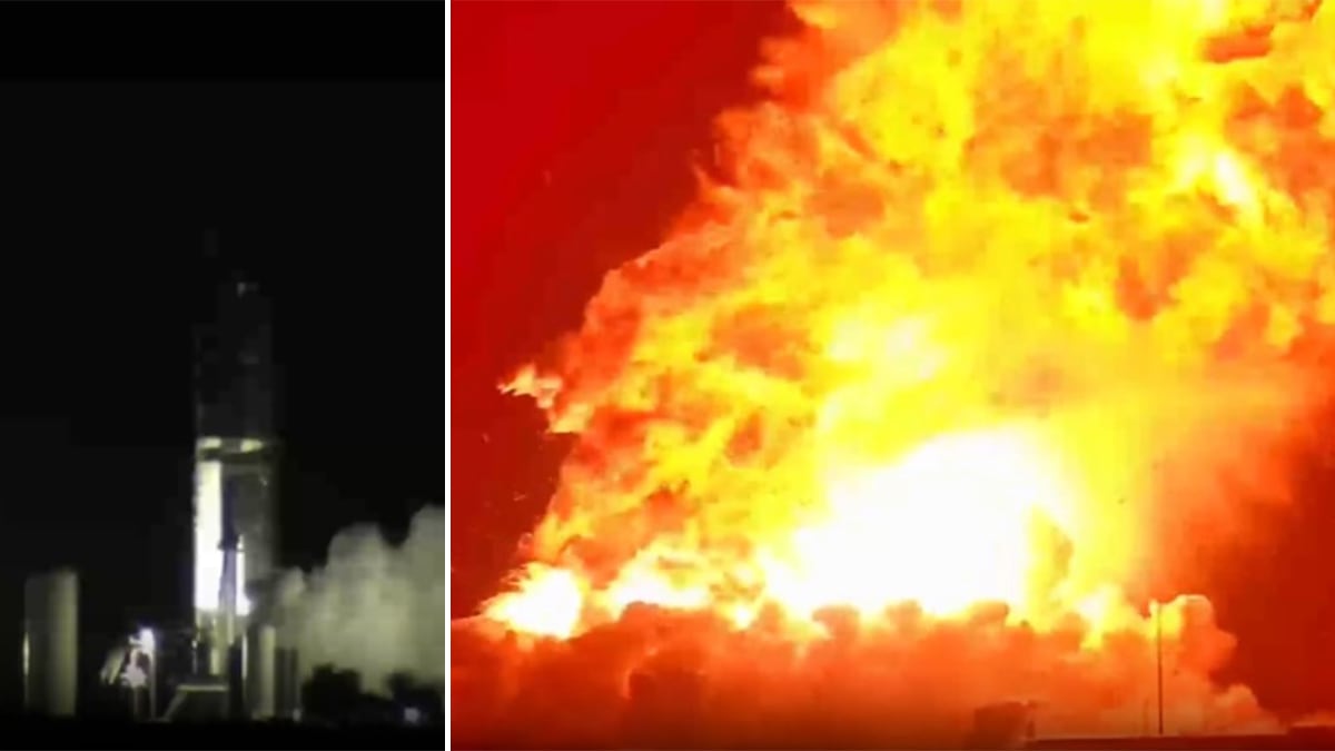 La Starship de SpaceX explota en tierra generando una enorme bola de fuego