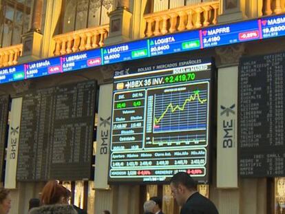 El Ibex rebota un 1,3% de la mano de Telefónica y Wall Street