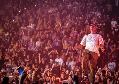 Travis Scott en 2018 en Miami.