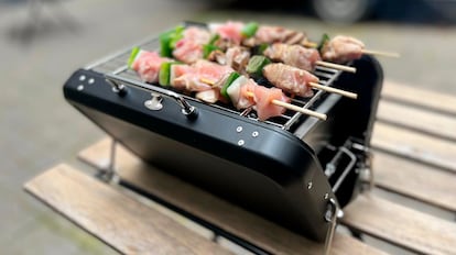 Aunque es muy práctica, la barbacoa plegable Kikirikit es menos segura que otros modelos.
