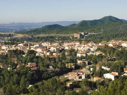 Vista general de la localitat de Matadepera. 