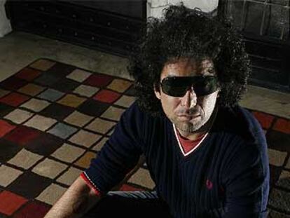 Andrés Calamaro, ayer en Madrid.