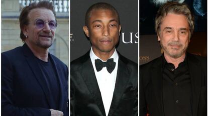 Bono, Pharrell Williams y Jean Michael Jarre.