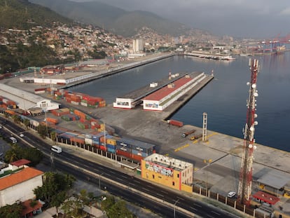 El puerto de La Guaira en Venezuela, el 17 de abirl.