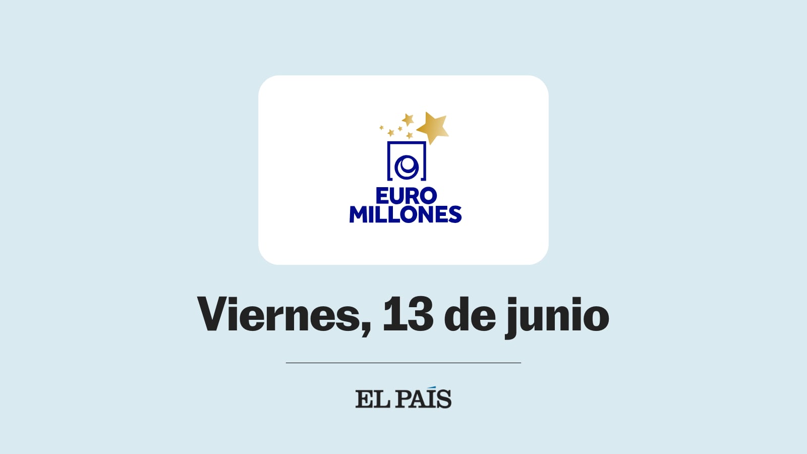 Euromillones: comprobar sorteo del viernes 13 de junio 