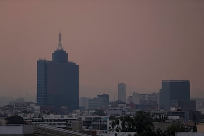 El cielo contaminado en Ciudad de México, el 13 de mayo de 2024.