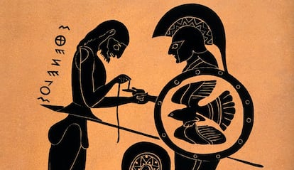 Diomedes, a la derecha, protagoniza en la 'Iliada' un caso de espionaje en el campamento troyano.