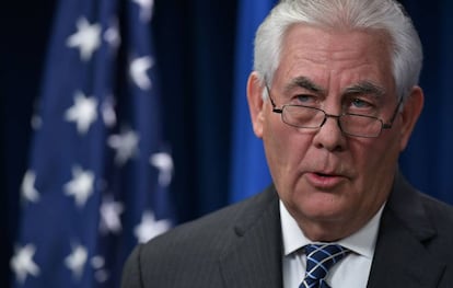 El secretario de Estado, Rex Tillerson, el mes pasado en Washington.