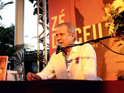 Dirceu no ano passado, durante divulgação do seu livro no Rio de Janeiro.