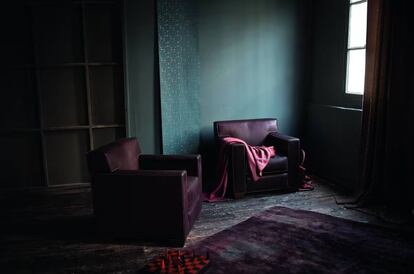 Uno de los muebles Jean-Michel Frank para Hermès.