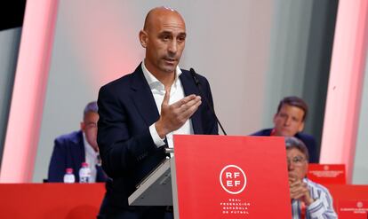 El presidente de la Real Federación Española de Fútbol (RFEF), Luis Rubiales.