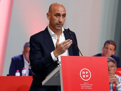 El presidente de la Real Federación Española de Fútbol (RFEF), Luis Rubiales.