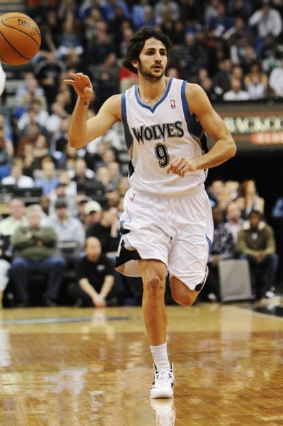 Ricky Rubio, durante el partido.