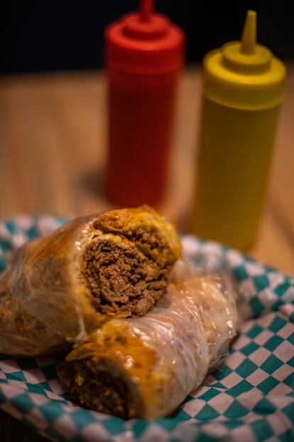 'Italian beef sandwich' del restaurante Chicago Bernie’s Beef Bike.