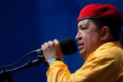 En la imagen, el presidente de Venezuela, Hugo Chávez. EFE/Archivo