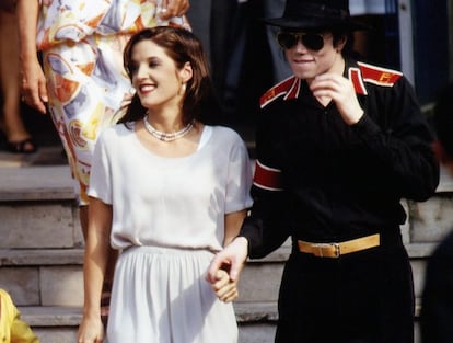 Michael Jackson and Lisa Marie Presley