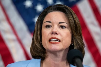 Rep. Angie Craig, D-Minn., speaks during a news conference on Capitol Hill on June 24, 2020, in Washington.