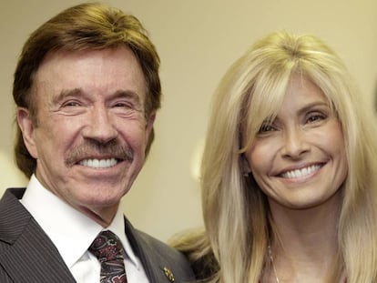 El actor Chuck Norris y su esposa Gena, en una imagen de 2010.