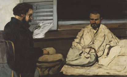 'Paul Alexis leyendo un manuscrito a Zola' (1869-1870), de Cézanne.