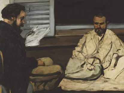 'Paul Alexis leyendo un manuscrito a Zola' (1869-1870), de Cézanne.