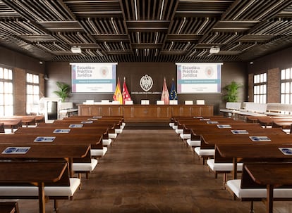 Sala de actos de la Escuela de Práctia Jurídica de la UCM.