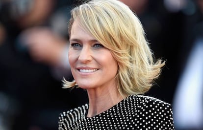 Robin Wright, el pasado mi&eacute;rcoles en el festival de Cannes.