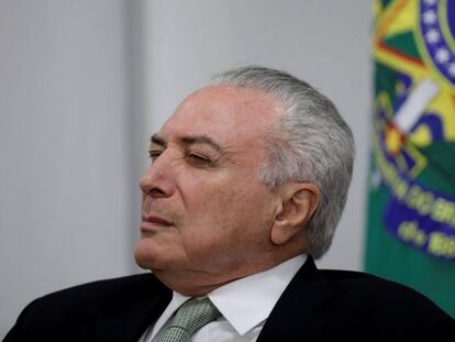 O presidente Michel Temer no dia 12, em Bras&iacute;lia.