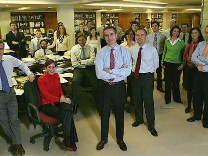 Santiago Eguidazu con parte de su equipo.