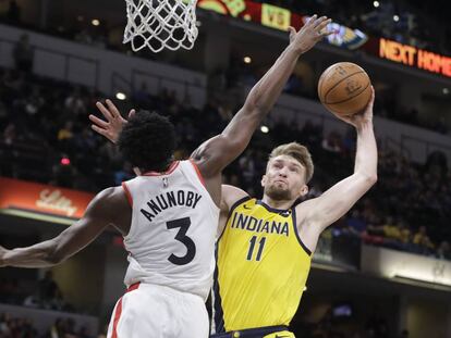 Domantas Sabonis y Anunoby en un Indiana-Toronto.