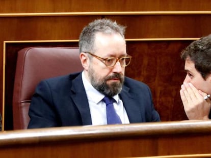 Jos&eacute; Manuel Villegas, Juan Carlos Girauta y Albert Rivera. 