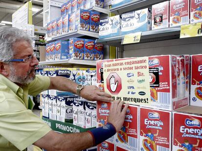 Boicot de los ganaderos a Lactalis