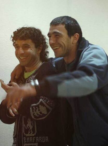 Los miembros del <i>comando Donosti</i> desarticulado en 2005 Igor González y Carmelo Laucirica, durante el juicio celebrado en la Audiencia Nacional.