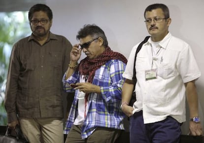 Negociadores de las FARC, en La Habana.