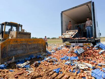 Destrucció de préssecs a Novozibkov, a 600 quilòmetres de Moscou.