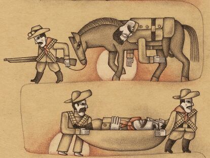 Ilustración de Alberto Gamón para el libro de John Reed 'México insurgente' (Nórdica), recién editado.