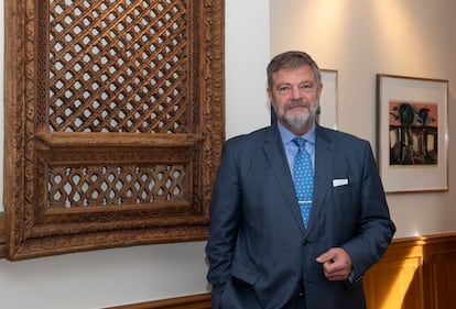 Wolfgang Dold, embajador de Alemania en España, en su residencia, calle en Madrid.