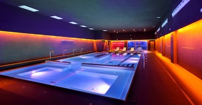 Todos los centros cuentan con balneario-spa, sala de fitness y vestuarios en los que se busca el confort y la intimidad.