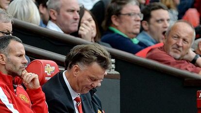 Louis van Gaal y Ryan Giggs. 