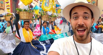 Enrique Álex durante el festival Guelaguetza, en Oaxaca (México).