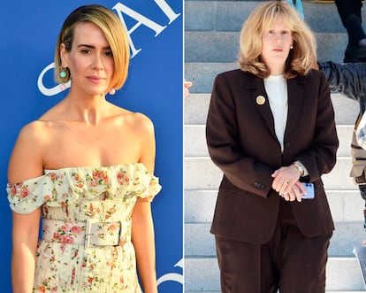 Sara Paulson ha usado el traje para engordar en 'Impeachment'.