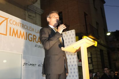El president de PxC y candidato a la presidència a la Generalitat, Josep Anglada