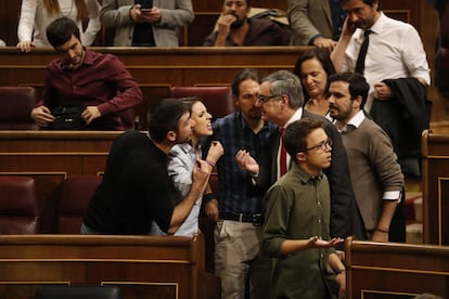 Momentos de tensión posteriores a la investidura de Mariano Rajoy como presidente del Gobierno.