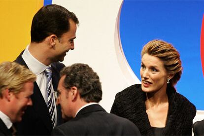 Los Prncipes, durante una gala celebrada en Barcelona.